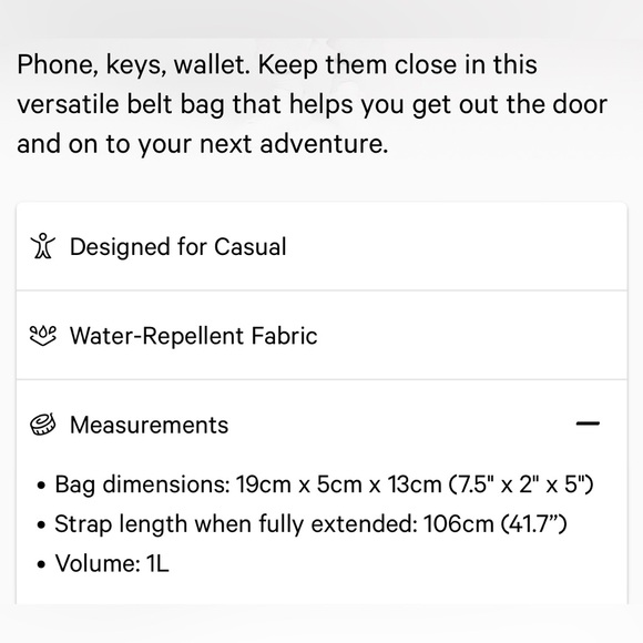 Lululemon belt bag wordmark 1L - Picture 6 of 6